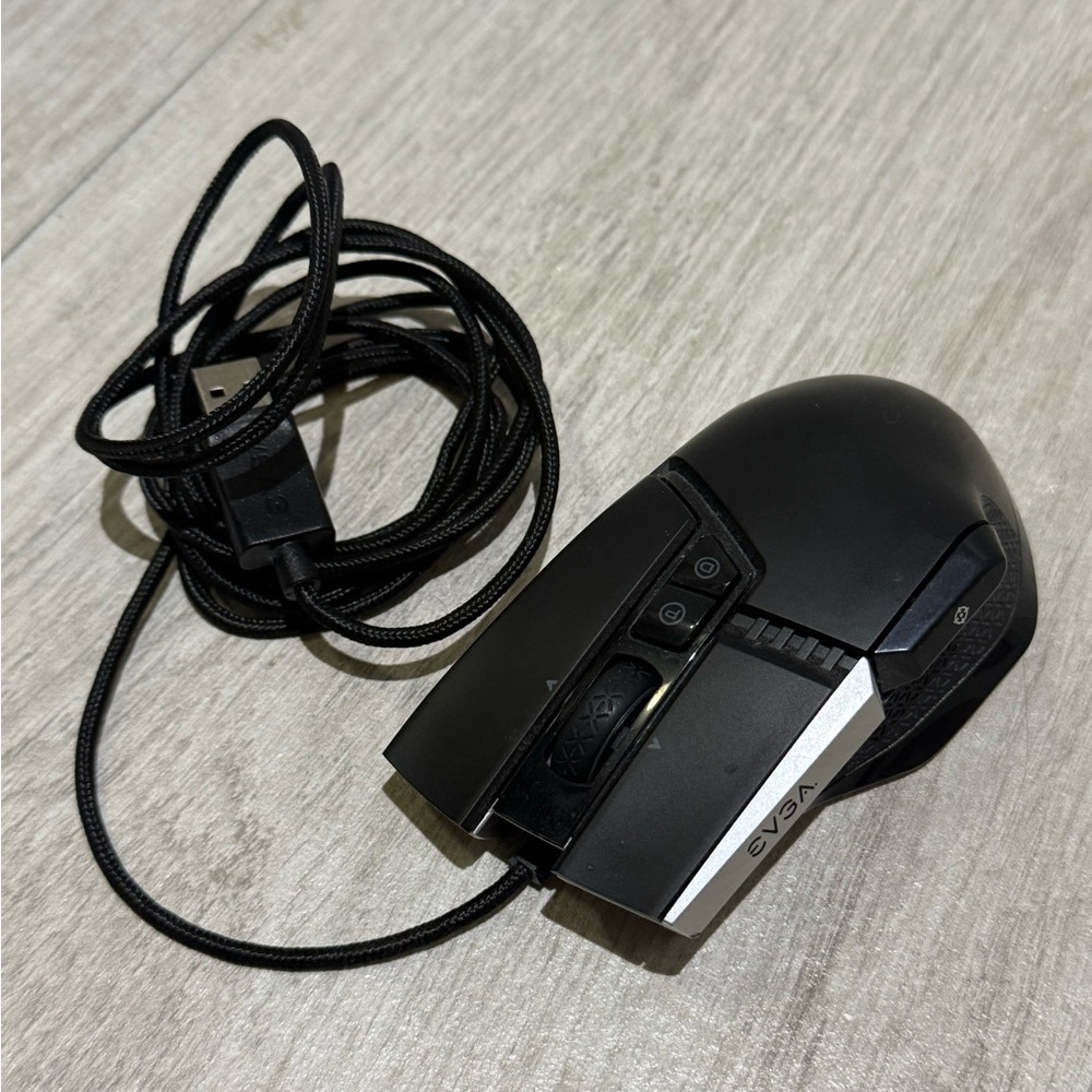 EVGA Black and Silver Wired Mouse